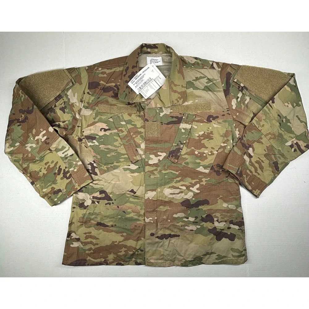 US Army Scorpion Combat Uniform‎ Shirt Coat Medium Regular Ribstop Insect NWT